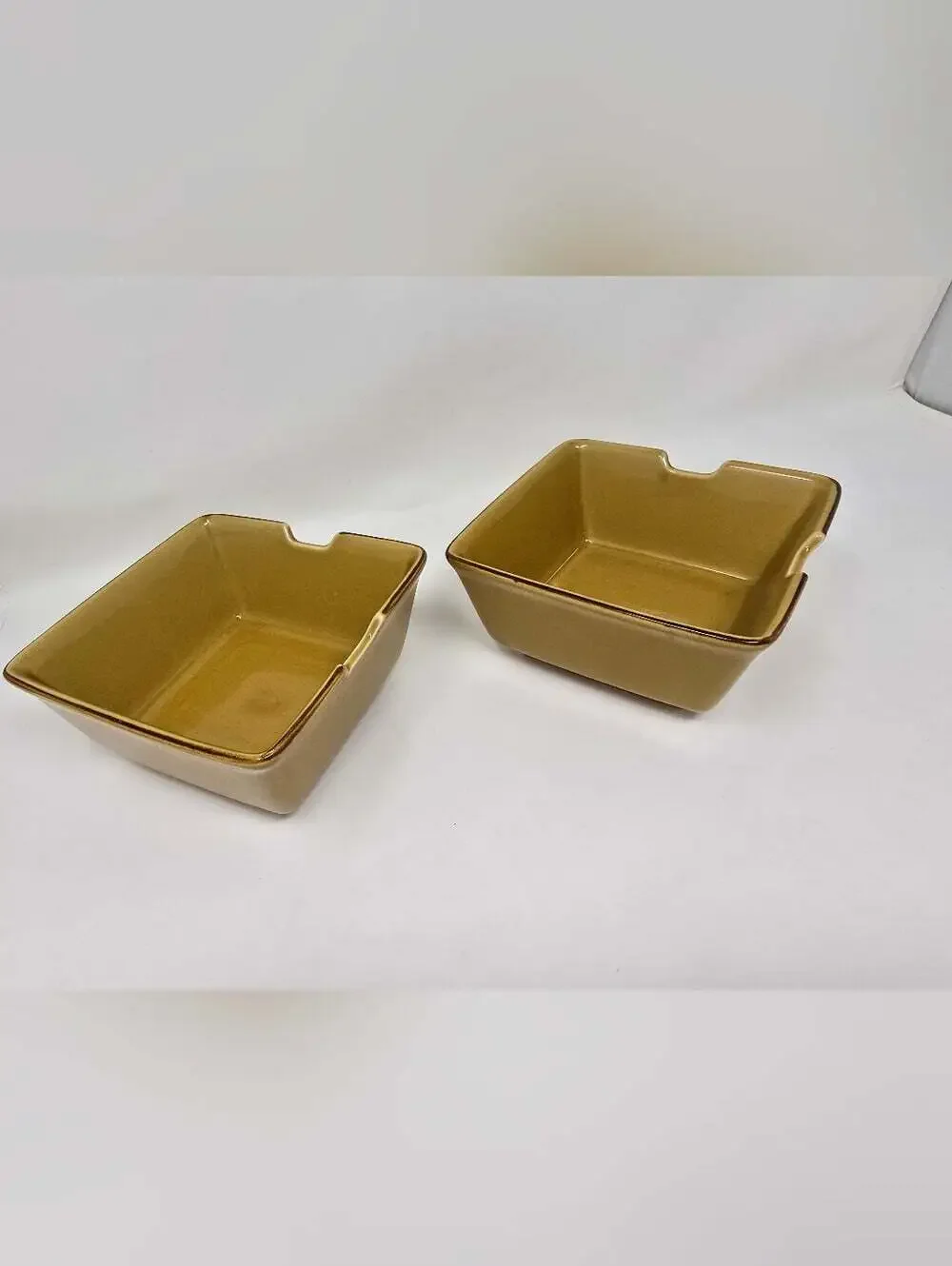 Pottery Barn Asian Square Noodle Soup Bowls Set of 2 Made in Japan 6